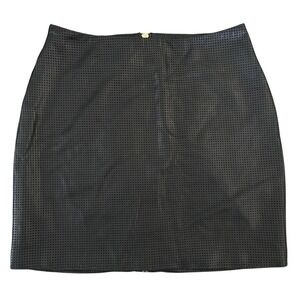 NWT All Things Golden The Go To Mini Skirt Sz S Black Leather